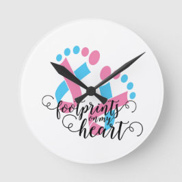 Relógio Redondo reconhecimento de perda de criança