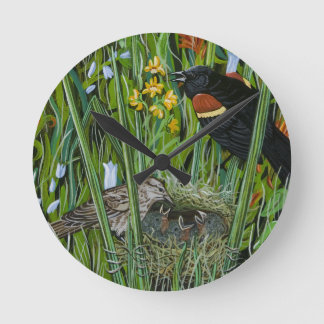 Relógio Redondo Red Wing Blackbird