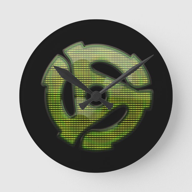 Relógio Redondo refletor de 45 RPM (Frente)