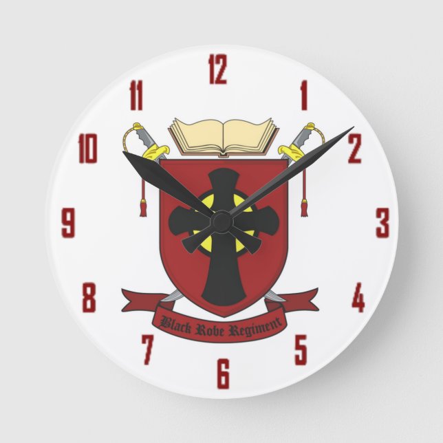 RELÓGIO REDONDO REGIMENTO PRETO DA VESTE (Frente)