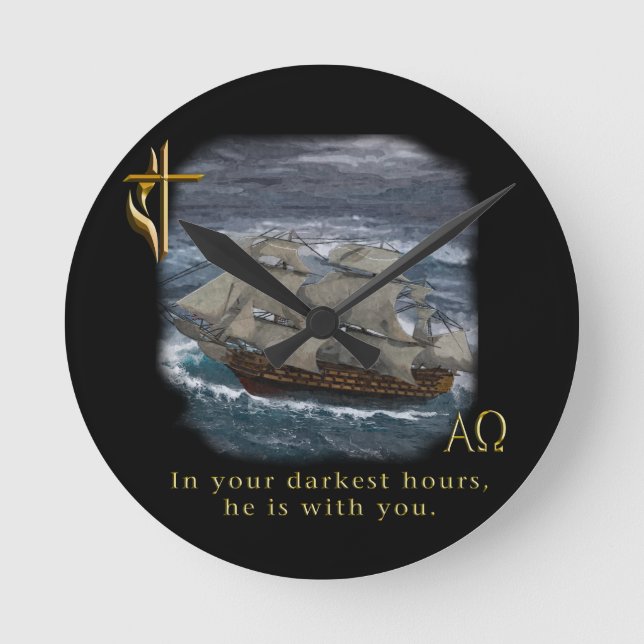 Relógio Redondo Relógios cristãos (Frente)