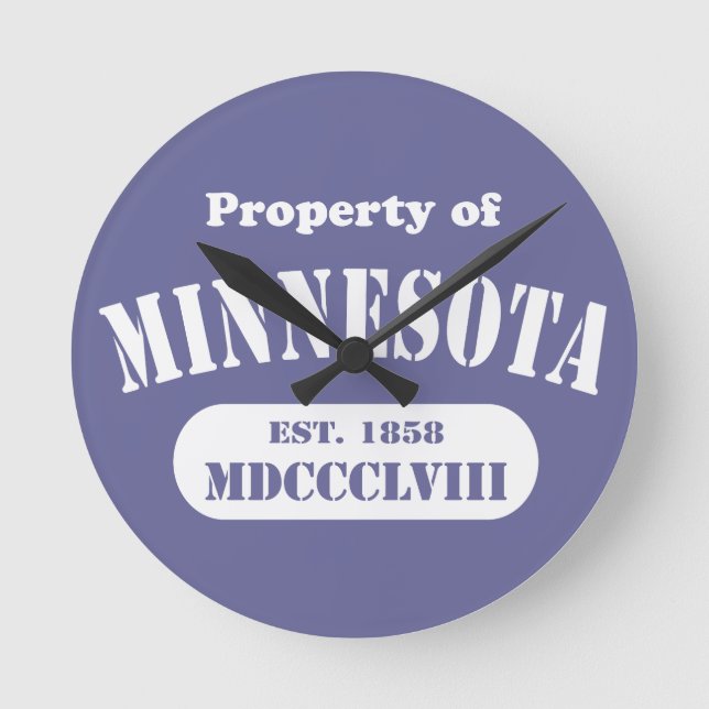 Relógio Redondo Relógios de muros em Minnesota (Frente)
