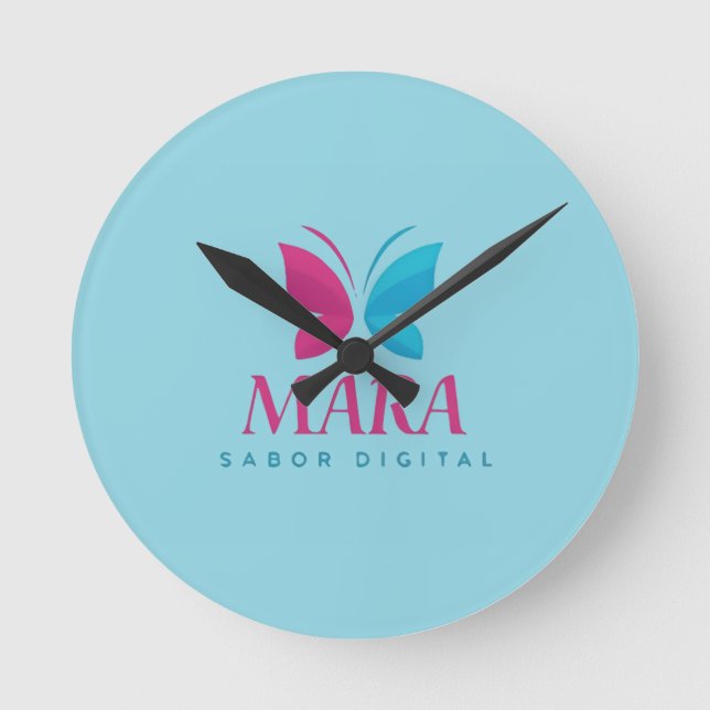 Relógio Redondo Reloj de pared con diseño moderno (Frente)