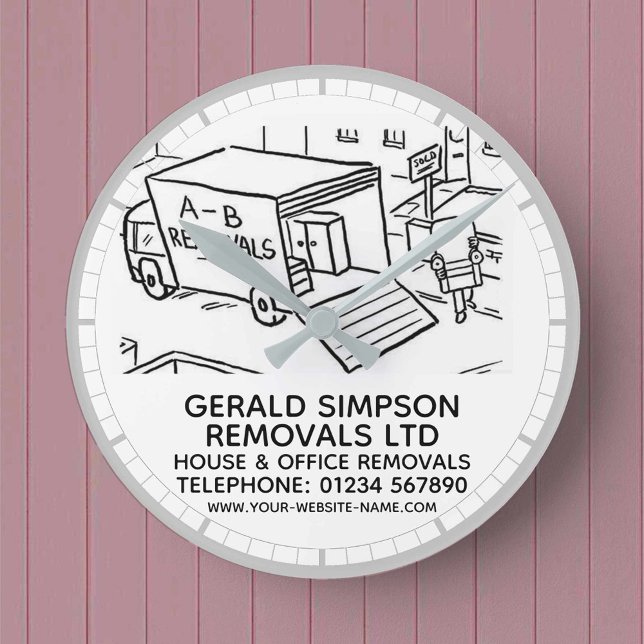 Relógio Redondo Remoções de Casa e Escritório (Criador carregado)