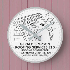 Relógio Redondo Reparações do Telhado do Contratante de Telhado