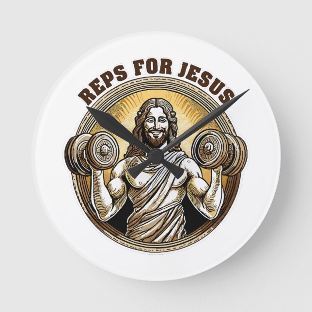 Relógio Redondo Representantes para Jesus (Frente)