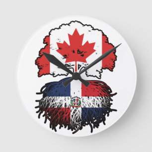 Relógio Redondo República Dominicana Canadá Árvore Dominicana