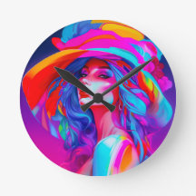 Retrato de Arte Pop Neon 