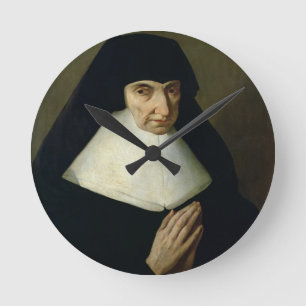 Relógio Redondo Retrato de Catherine de Montholon, fundador do
