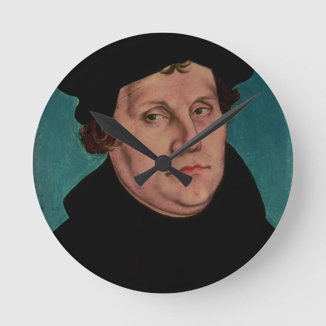 Relógio Redondo Retrato de Martin Luther, 1529 (Frente)