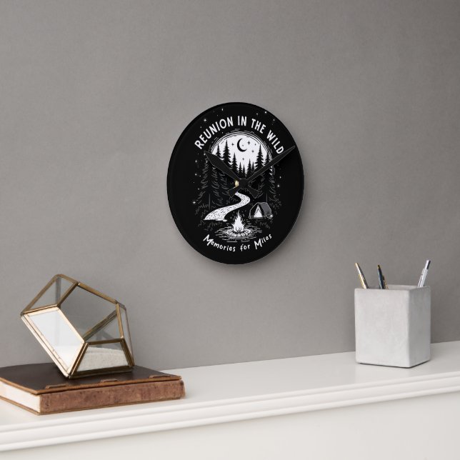 Relógio Redondo Reunião na Natureza (Escritório)