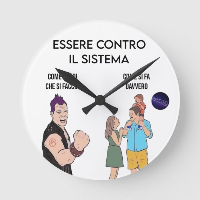 Relógio Redondo ribellione (Frente)