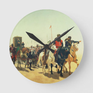 Relógio Redondo Richard Coeur de Leão em sua maneira a Jerusalem