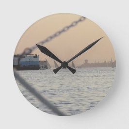 Relógio Redondo Rio Nile Sunset Round Clock