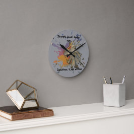 Relógio Redondo Roaring Lion Sunrise Papercut Wall Clock