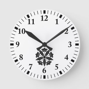 Relógio Redondo Roda da genciana