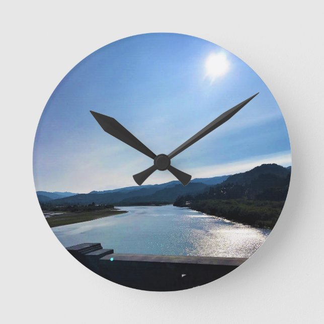 Relógio Redondo Rogue River, OR (Frente)