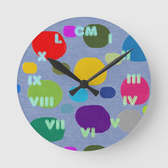 RELÓGIO REDONDO ROMANOS NUMEROS RELJO (Frente)