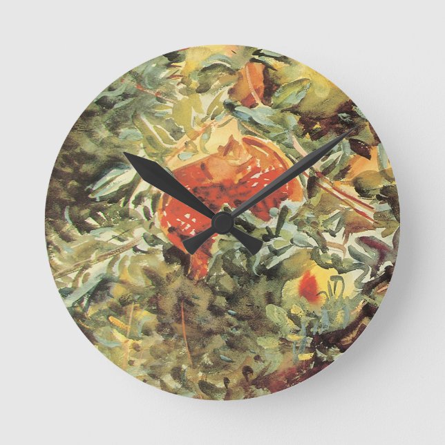 Relógio Redondo Romãs II de John Singer Sargent (Frente)