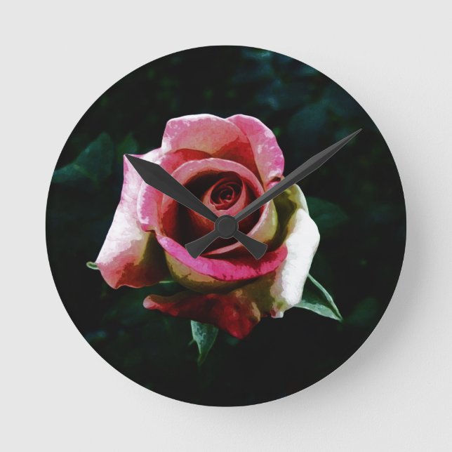 Relógio Redondo rosa (Frente)