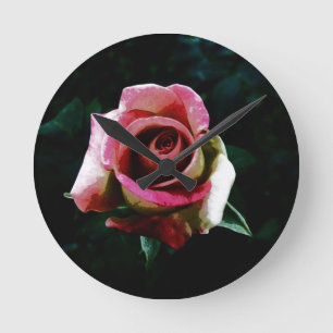 Relógio Redondo rosa