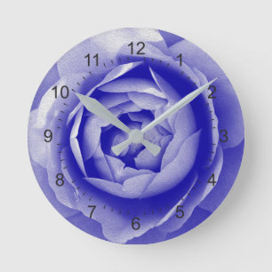 Relógio Redondo rosa azul