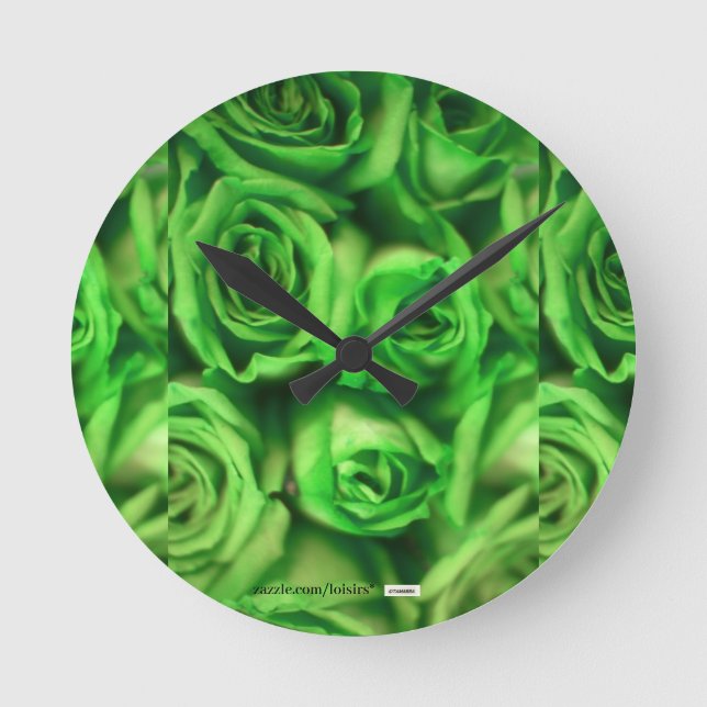 Relógio Redondo Rosas (Frente)