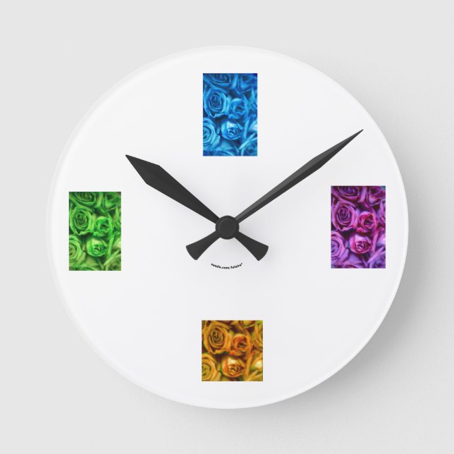 Relógio Redondo Rosas (Frente)