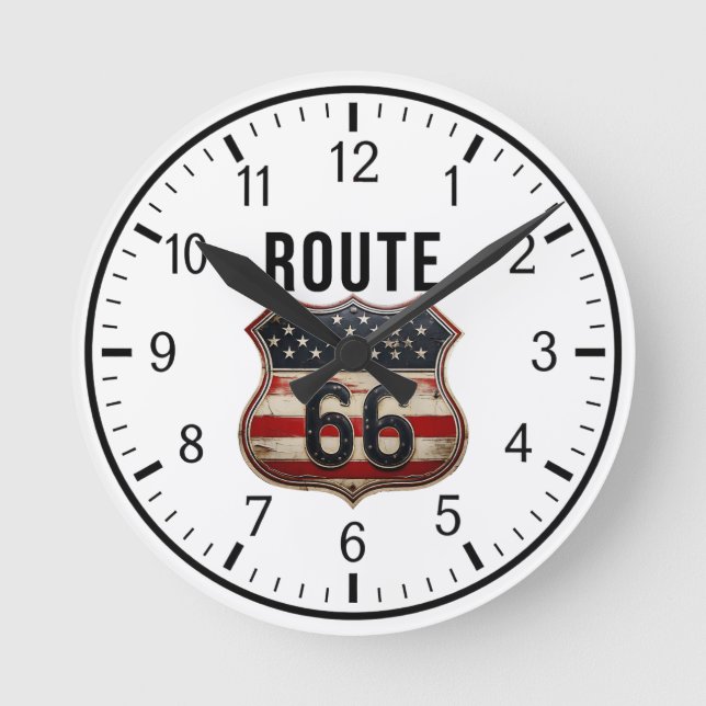 Relógio Redondo ROUTE 66 Designer 1 (Frente)