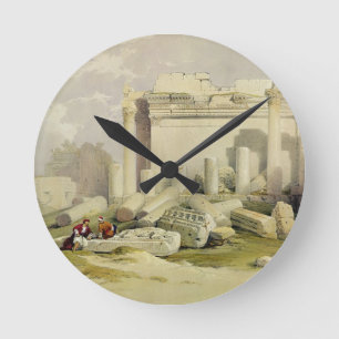 Relógio Redondo Ruínas do Portico oriental do templo do Baal