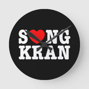 Relógio Redondo S❤NGKRAN ~ Coração Songkran