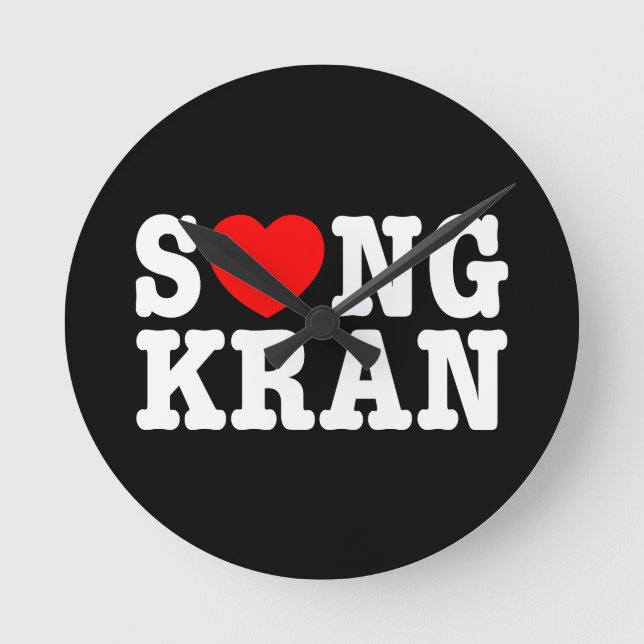 Relógio Redondo S ❤ NGKRAN ~ Heart Songkran (Frente)