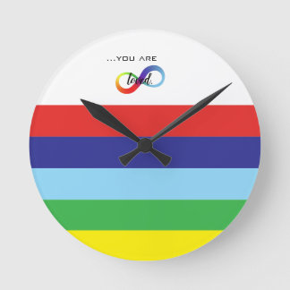 Relógio Redondo Saco de mão Infinity Orgulho LGBTQ+