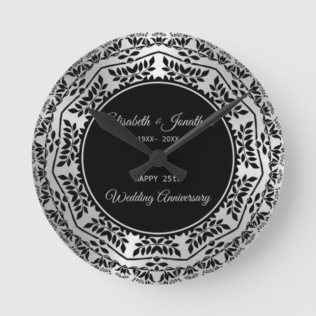 Relógio Redondo Sai do 25 de Mandala (Frente)