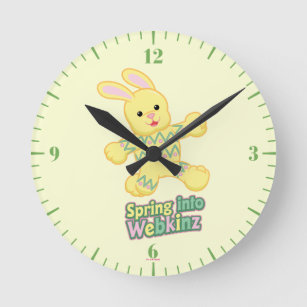 Relógio Redondo Salte em Webkinz!