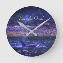 Relógio Redondo Salvar o pulso de disparo de parede redondo da