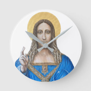 Relógio Redondo Salvator Mundi 