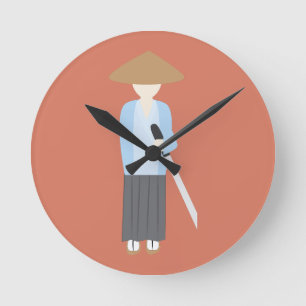 Relógio Redondo Samurai