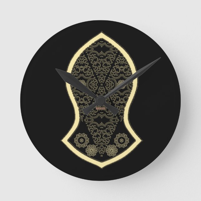 Relógio Redondo Sandal Do Profeta (Ouro) (Frente)