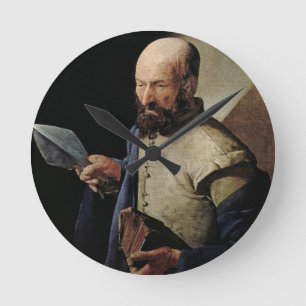 Relógio Redondo Santo Thomas (óleo em canvas)
