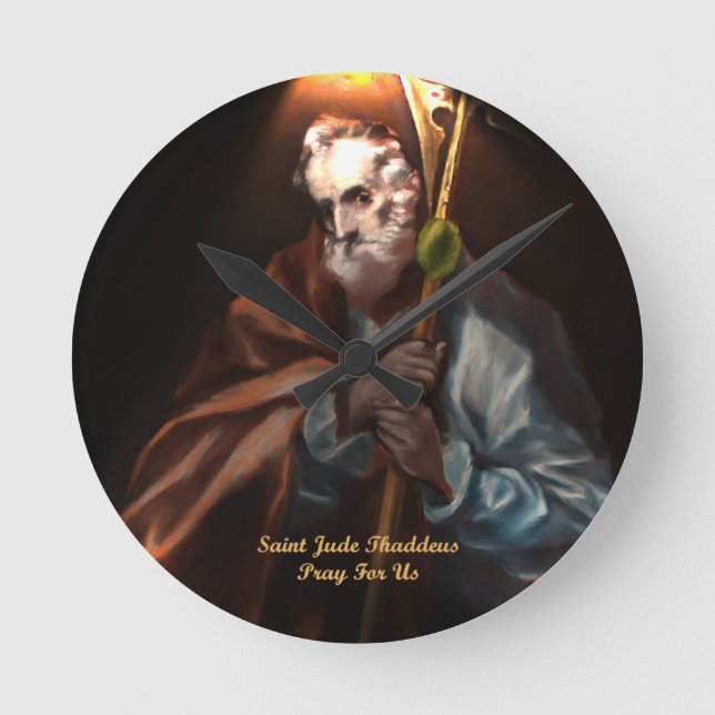 Relógio Redondo São Judas Tadeu (Frente)