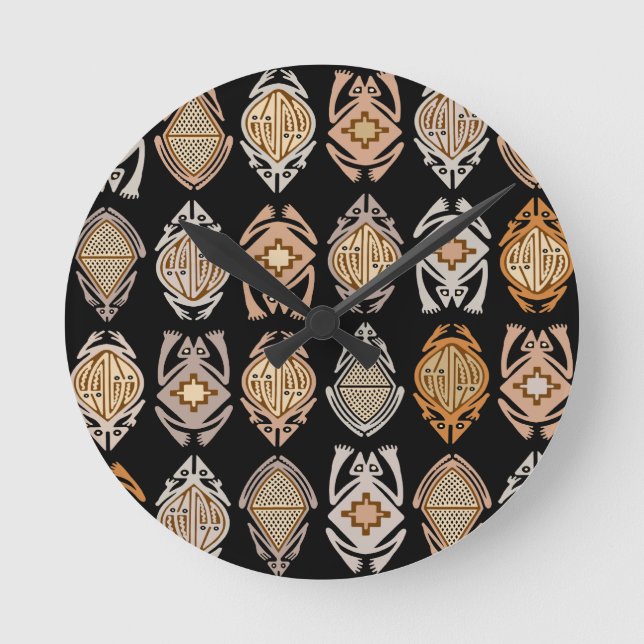 Relógio Redondo Sapos Saltitantes (Frente)