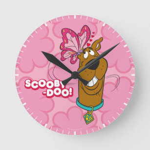 Relógio Redondo Scooby-Doo Butterfly Kisses