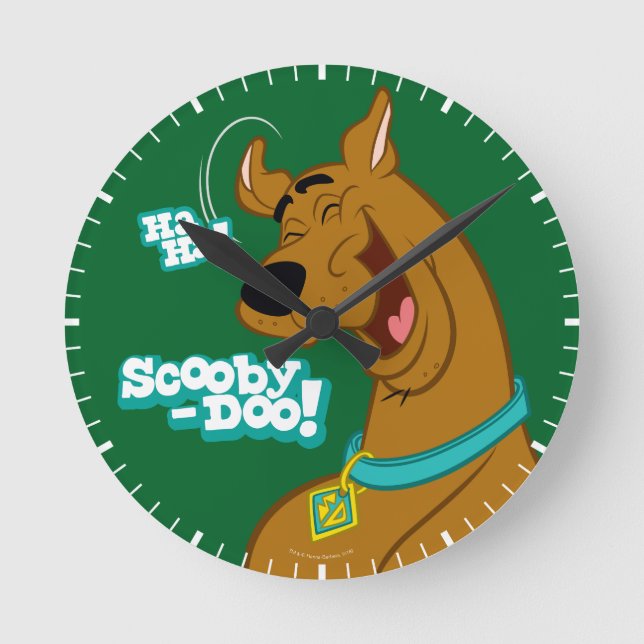 Relógio Redondo Scooby-Doo Rindo (Frente)