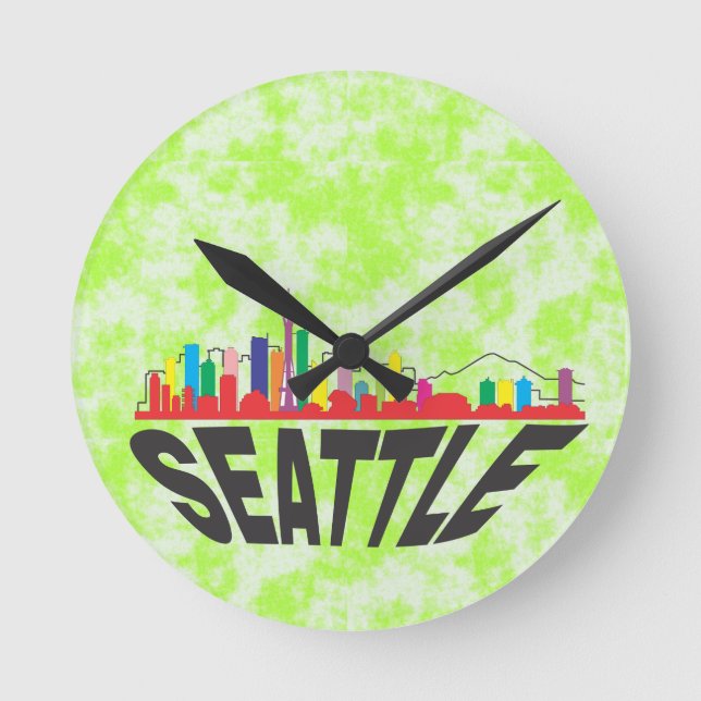 Relógio Redondo Seattle (Frente)