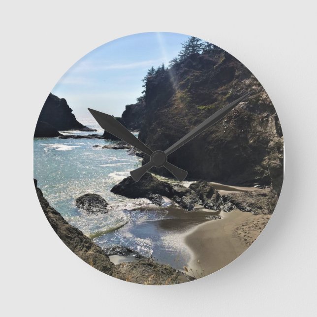 Relógio Redondo Secret Beach, Samuel H. Boardman, Oregon (Frente)