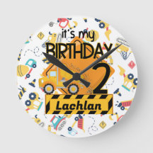 segundo aniversário de caminhão de construção amar