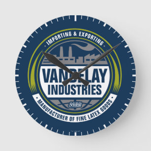 Relógio Redondo Seinfeld Vandelay Industries Logo