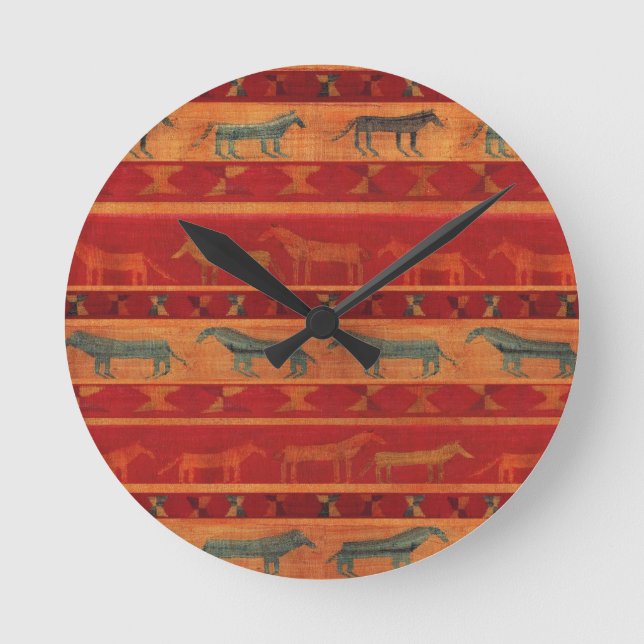 Relógio Redondo Selvagens de gipses (Frente)