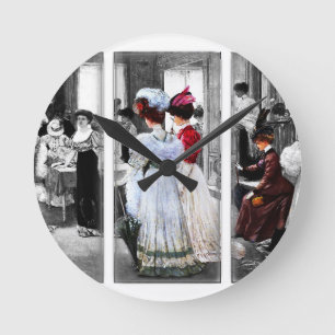 Relógio Redondo senhoras vitorianas vintage